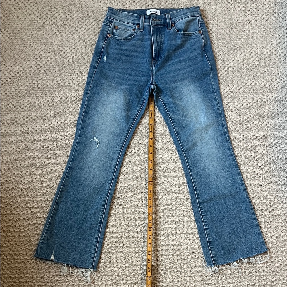 Pistola Lennon Crop Blue Jeans - Picture 2 of 8
